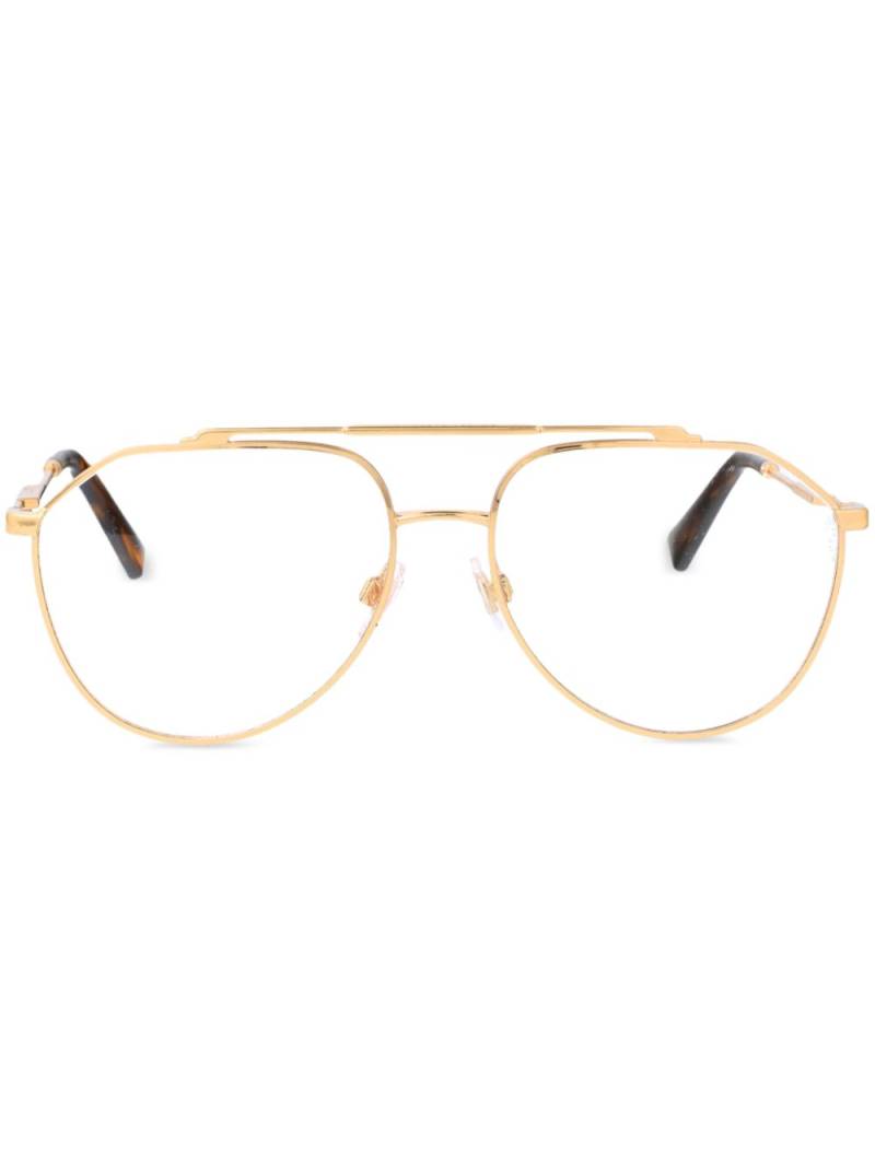 Dolce & Gabbana Eyewear pilot-frame glasses - Gold von Dolce & Gabbana Eyewear