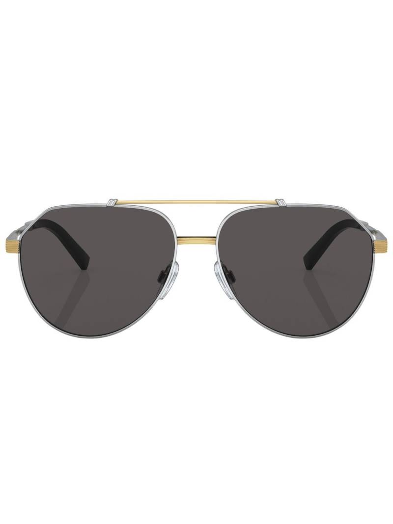 Dolce & Gabbana Eyewear pilot-frame sunglasses - Silver von Dolce & Gabbana Eyewear