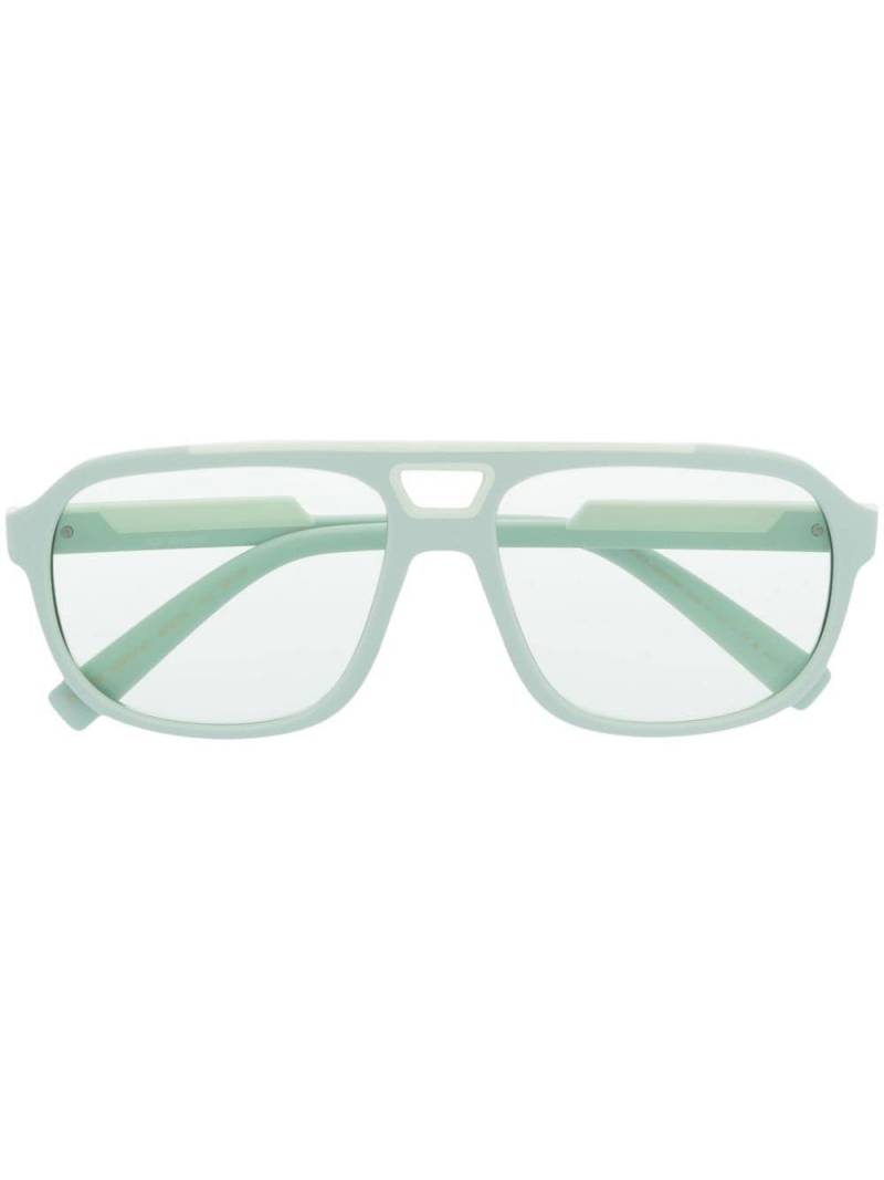 Dolce & Gabbana Eyewear pilot-frame tinted-lens sunglasses - Blue von Dolce & Gabbana Eyewear