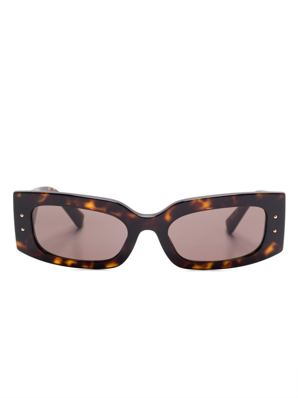 Dolce & Gabbana Eyewear rectangle-frame sunglasses - Brown von Dolce & Gabbana Eyewear