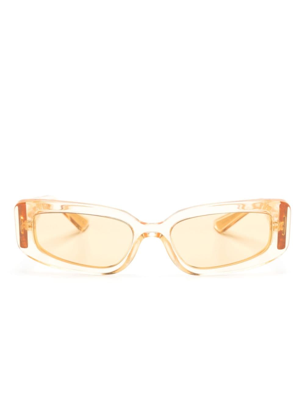 Dolce & Gabbana Eyewear rectangle-frame sunglasses - Neutrals von Dolce & Gabbana Eyewear