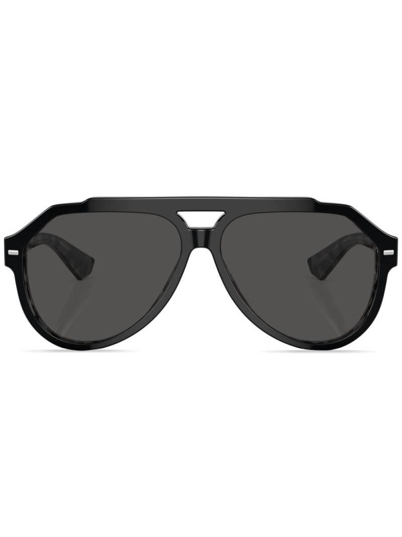 Dolce & Gabbana Eyewear round-frame tinted sunglasses - Black von Dolce & Gabbana Eyewear