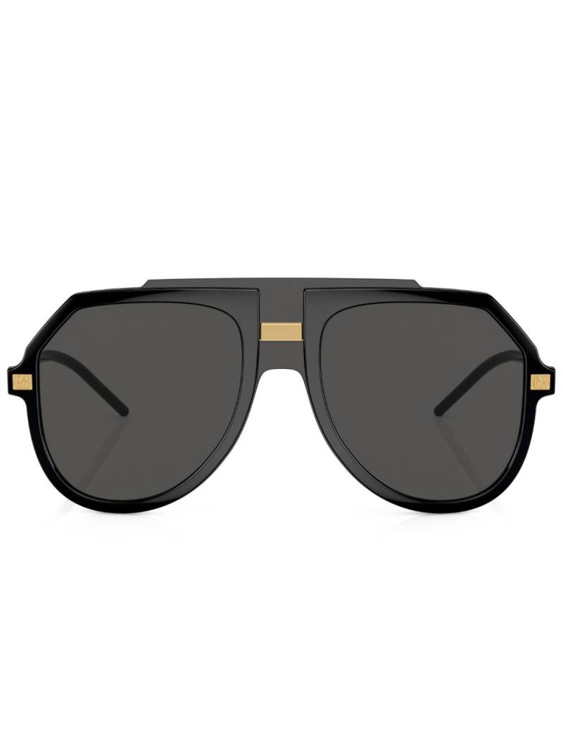 Dolce & Gabbana Eyewear round-frame tinted sunglasses - Black von Dolce & Gabbana Eyewear