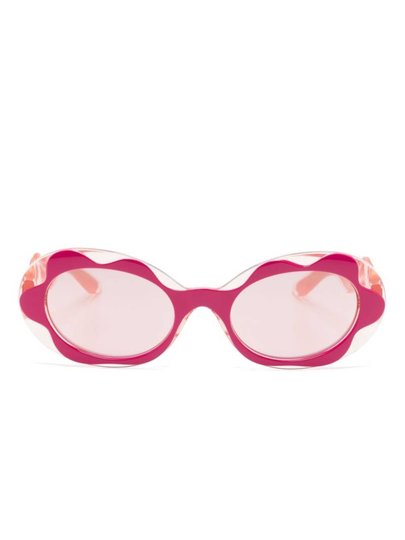 Dolce & Gabbana Eyewear sculpted oval-frame sunglasses - Pink von Dolce & Gabbana Eyewear