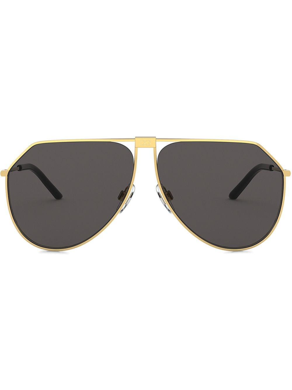 Dolce & Gabbana Eyewear slim pilot sunglasses - Gold von Dolce & Gabbana Eyewear