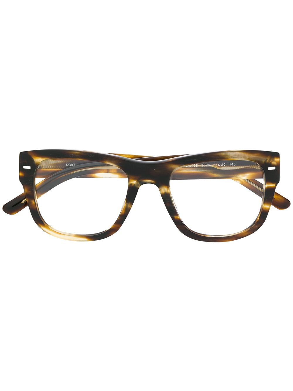 Dolce & Gabbana Eyewear square-frame glasses - Brown von Dolce & Gabbana Eyewear