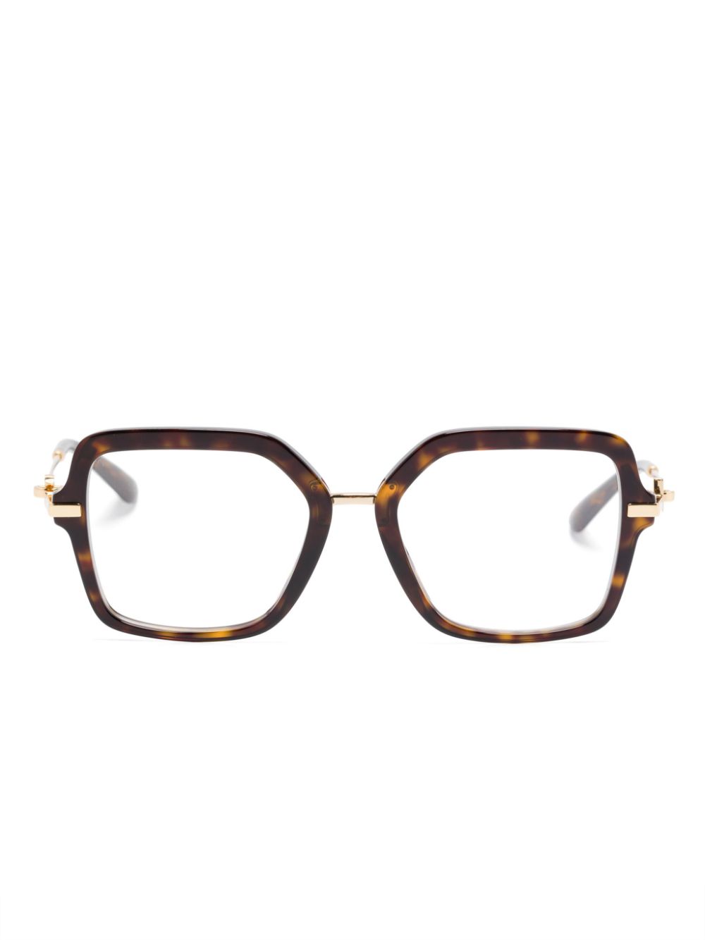 Dolce & Gabbana Eyewear square-frame glasses - Brown von Dolce & Gabbana Eyewear