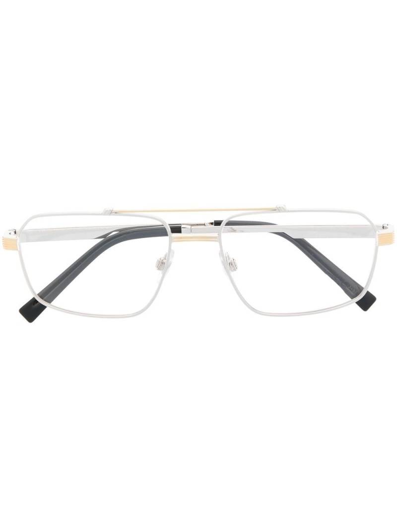 Dolce & Gabbana Eyewear square-frame glasses - Silver von Dolce & Gabbana Eyewear