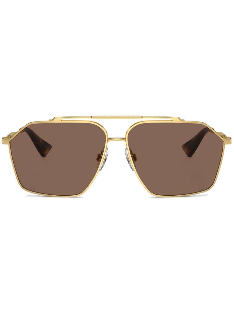 Dolce & Gabbana Eyewear square-frame sunglasses - Gold von Dolce & Gabbana Eyewear