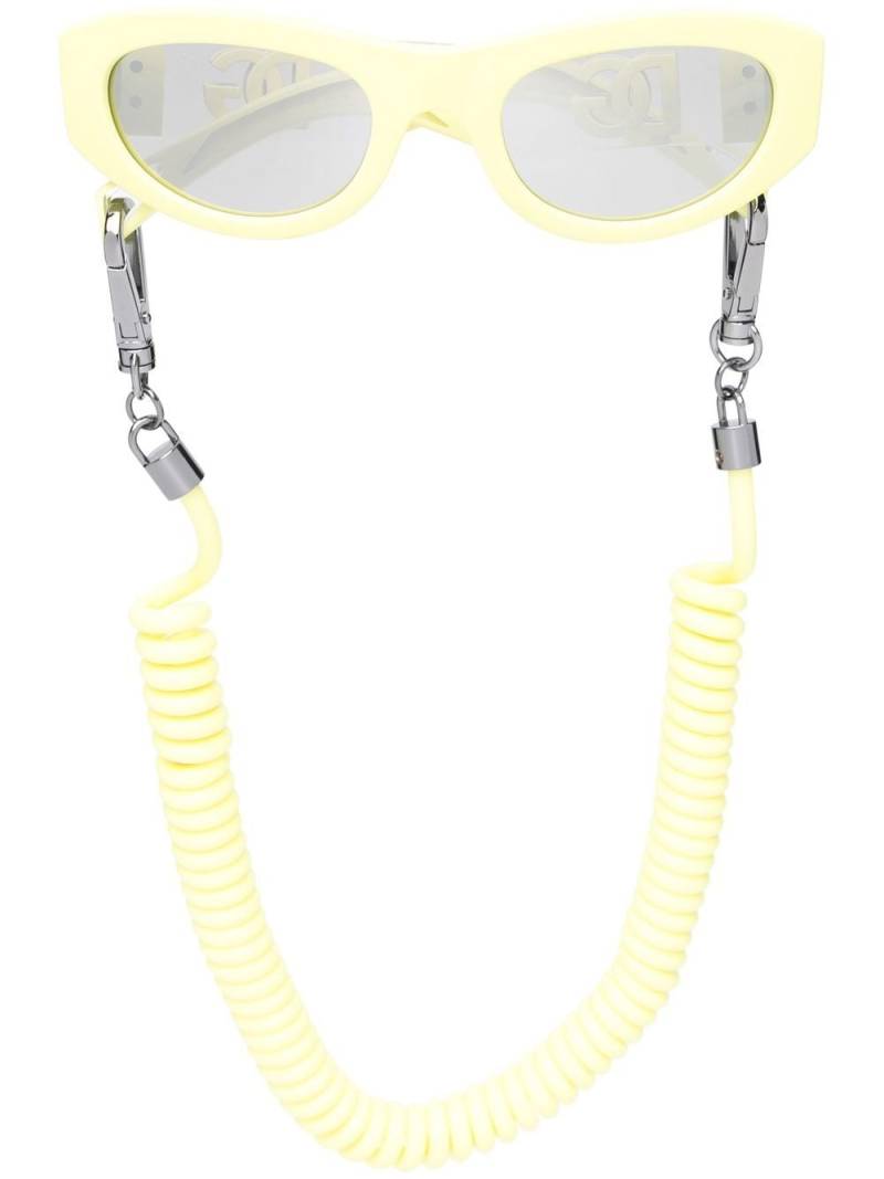 Dolce & Gabbana Eyewear square tinted sunglasses - Yellow von Dolce & Gabbana Eyewear