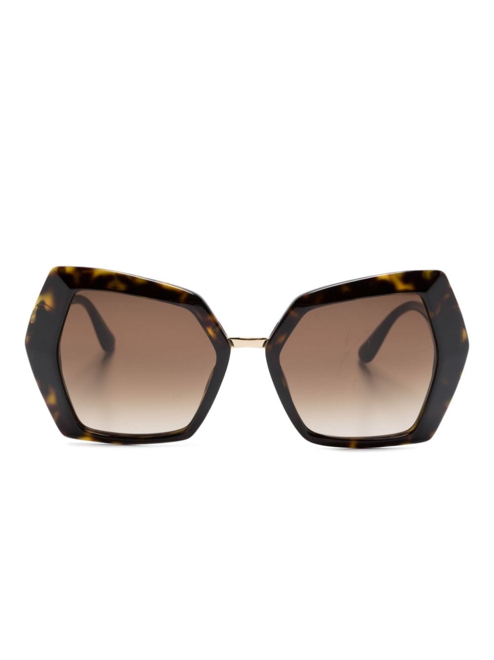 Dolce & Gabbana Eyewear tortoiseshell-effect butterfly-frame sunglasses - Brown von Dolce & Gabbana Eyewear