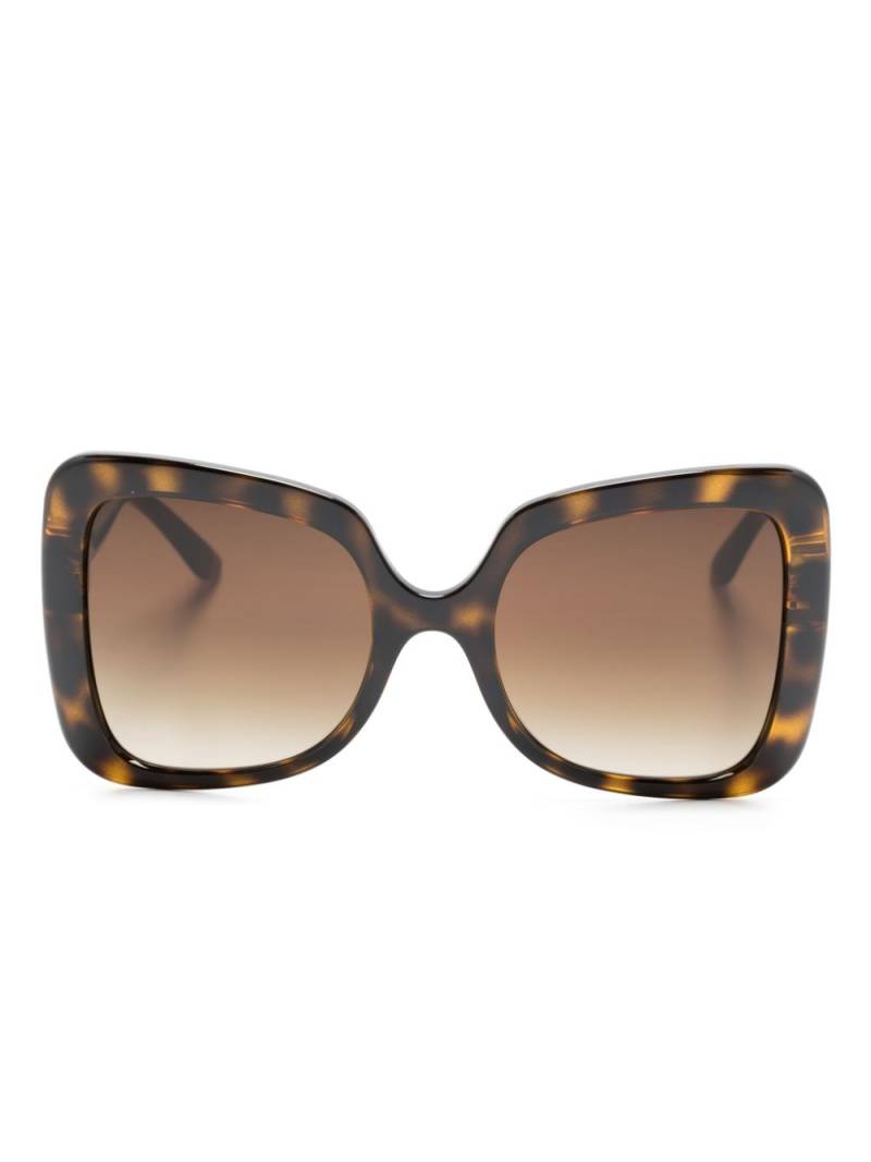 Dolce & Gabbana Eyewear tortoiseshell-effect butterfly-frame sunglasses - Brown von Dolce & Gabbana Eyewear