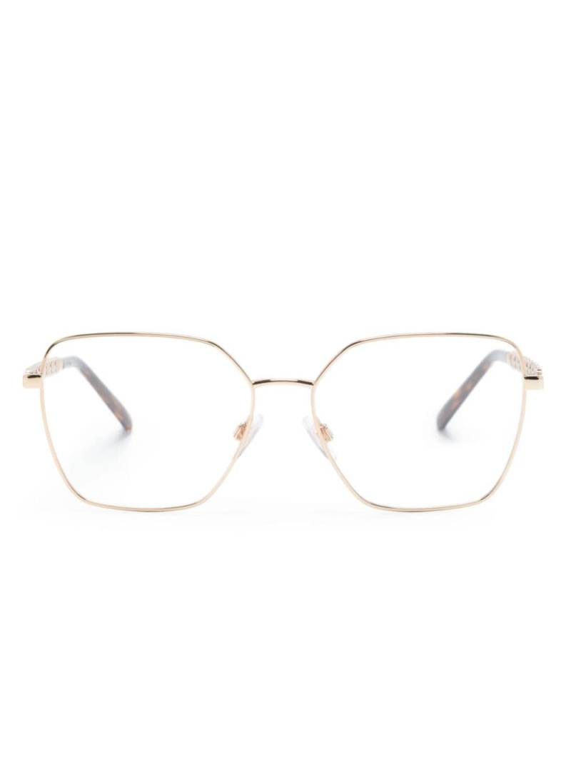 Dolce & Gabbana Eyewear tortoiseshell-effect square-frame glasses - Gold von Dolce & Gabbana Eyewear