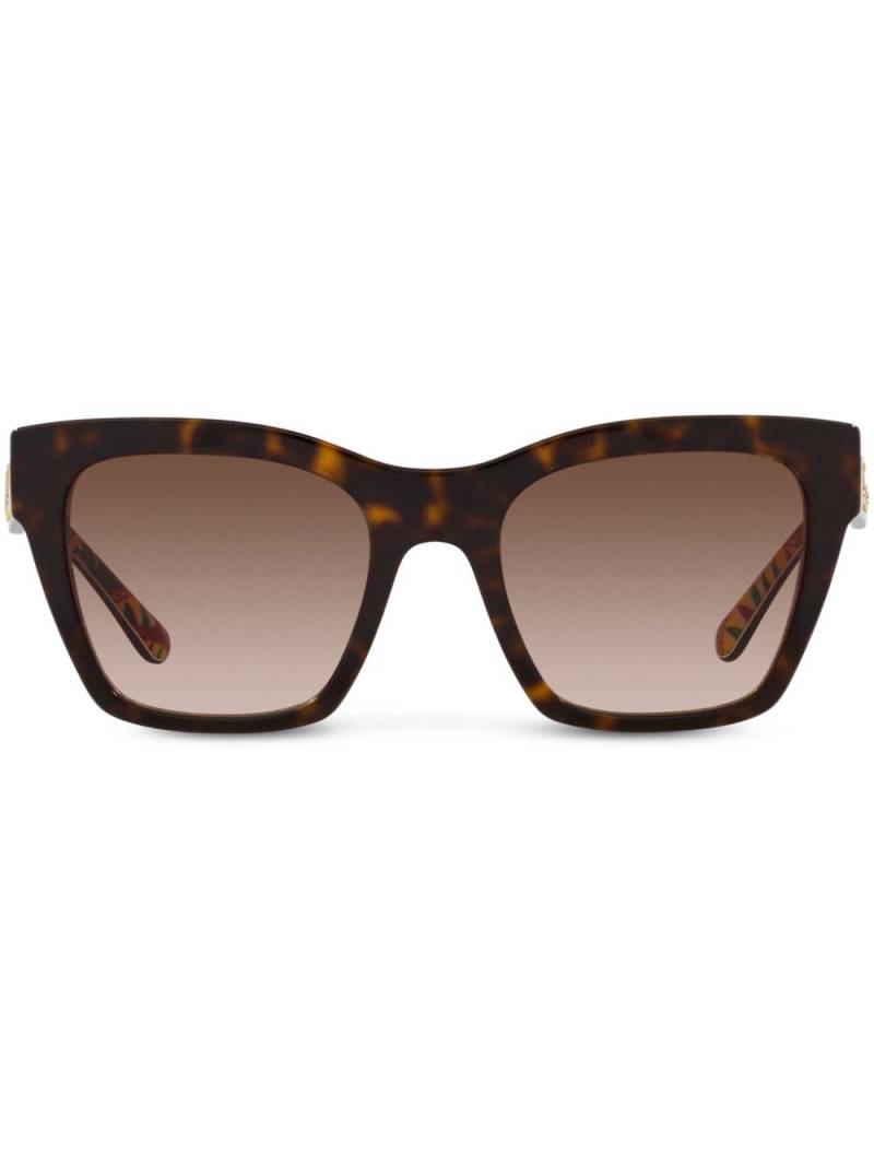 Dolce & Gabbana Eyewear tortoiseshell-effect square-frame sunglasses - Brown von Dolce & Gabbana Eyewear