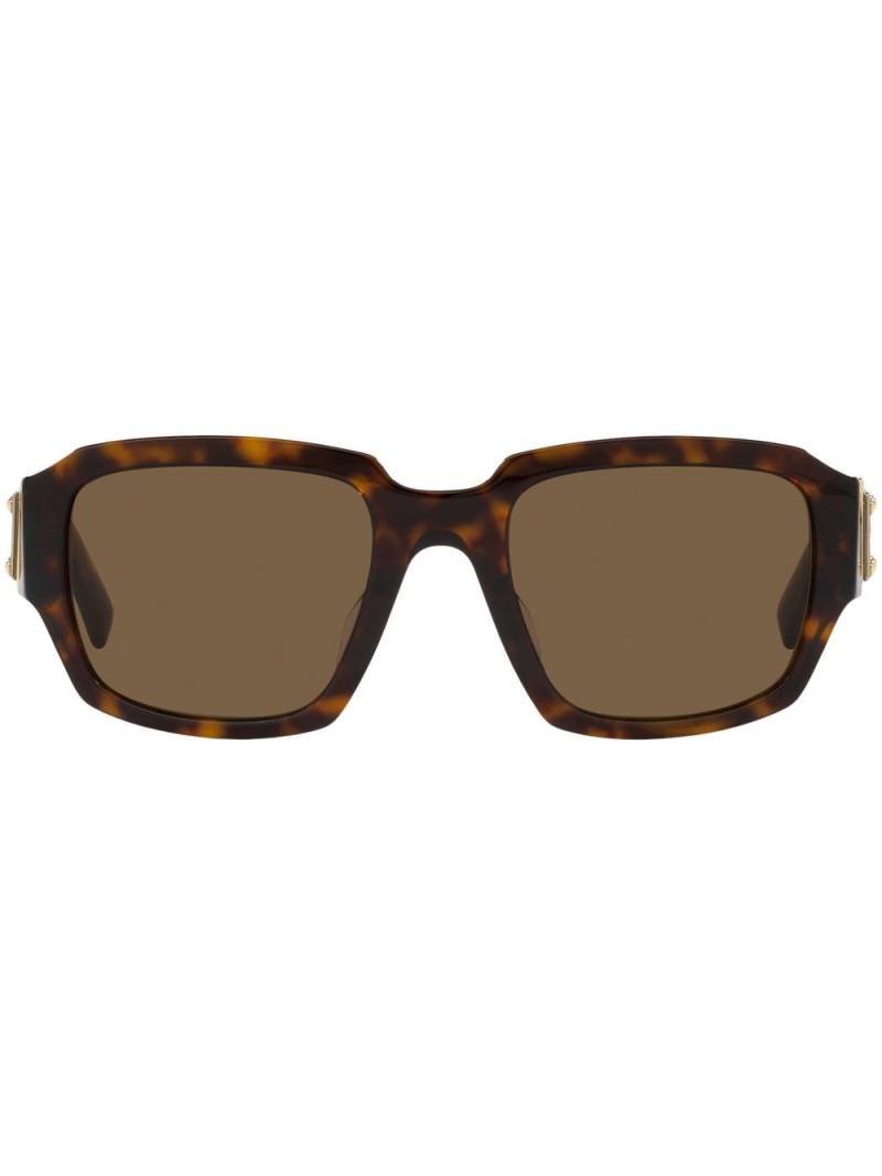 Dolce & Gabbana Eyewear tortoiseshell-effect square-frame sunglasses - Brown von Dolce & Gabbana Eyewear