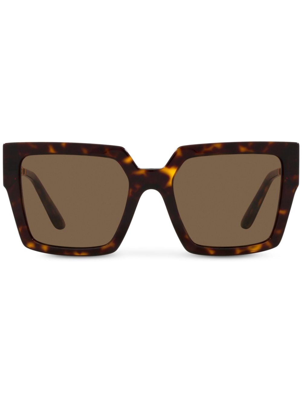 Dolce & Gabbana Eyewear tortoiseshell-effect square-frame sunglasses - Brown von Dolce & Gabbana Eyewear