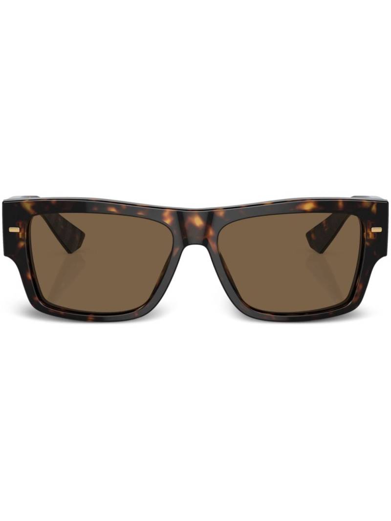 Dolce & Gabbana Eyewear tortoiseshell-effect square-frame sunglasses - Green von Dolce & Gabbana Eyewear