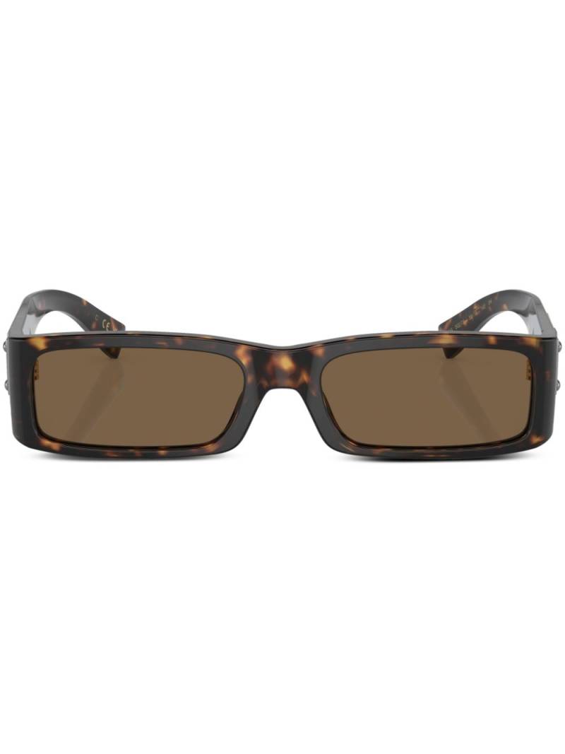 Dolce & Gabbana Eyewear tortoiseshell-effect tinted sunglasses - Green von Dolce & Gabbana Eyewear