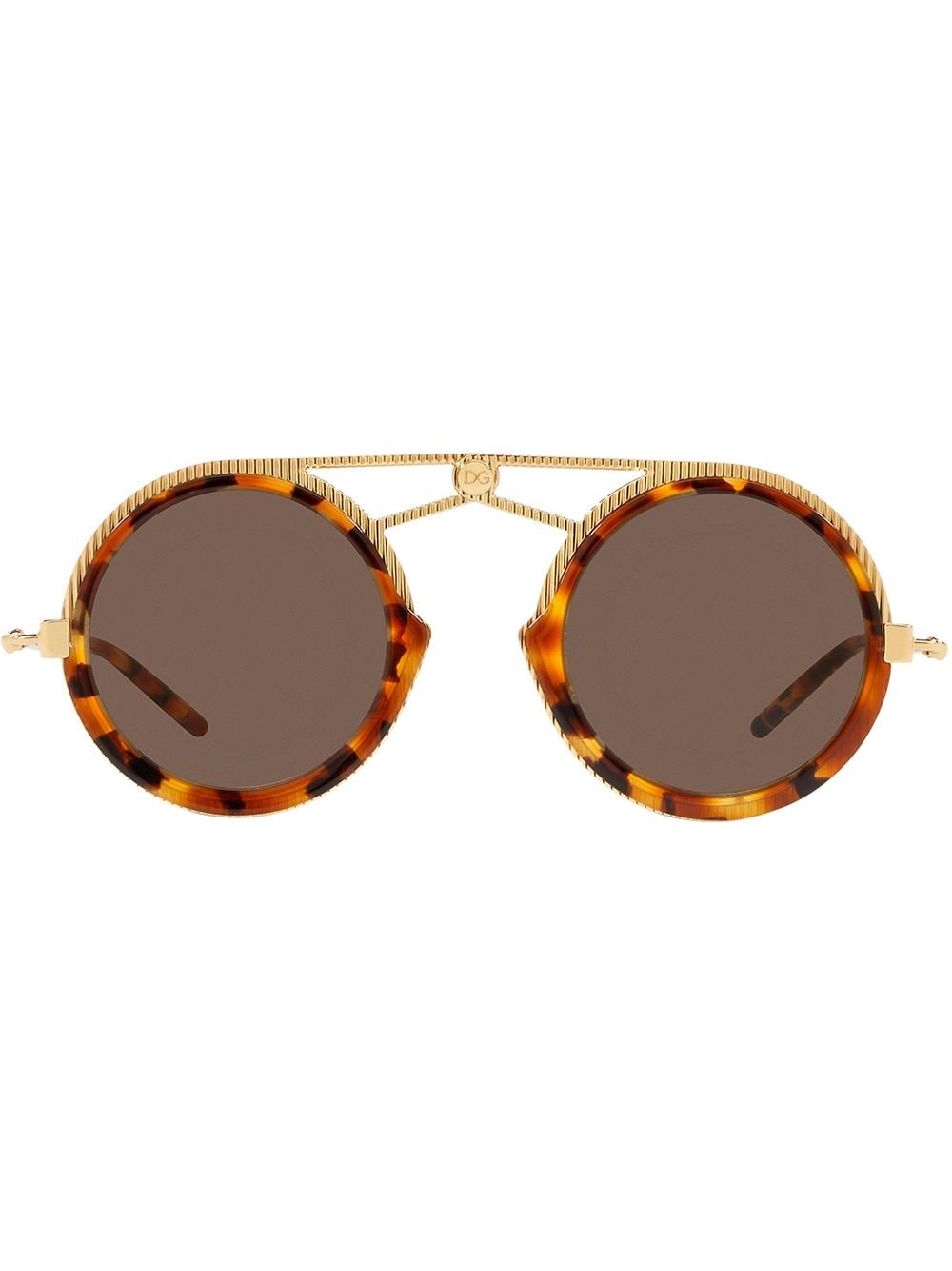 Dolce & Gabbana Eyewear tortoiseshell pilot frame sunglasses - Brown von Dolce & Gabbana Eyewear