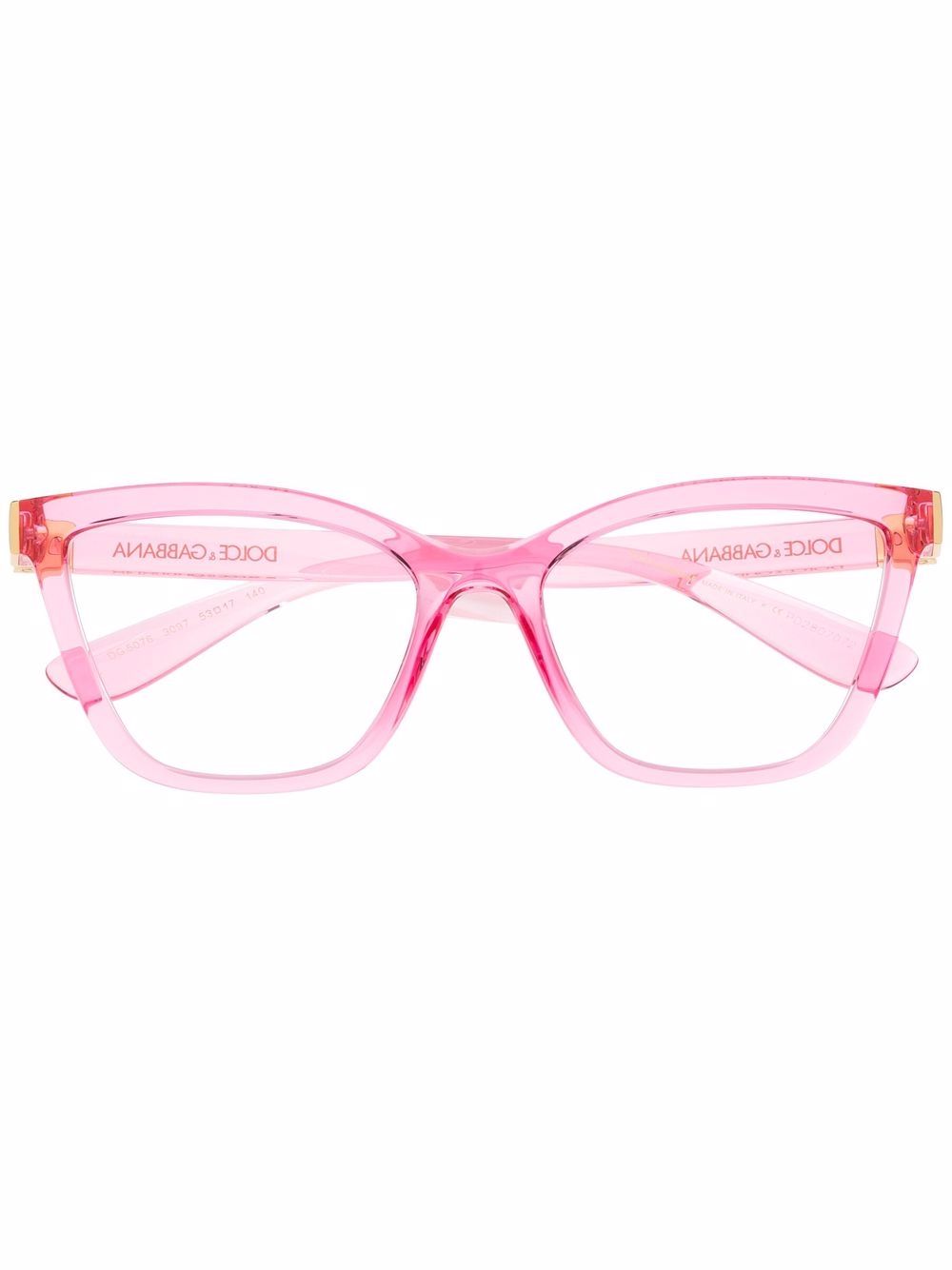 Dolce & Gabbana Eyewear transparent square-frame glasses - Pink von Dolce & Gabbana Eyewear