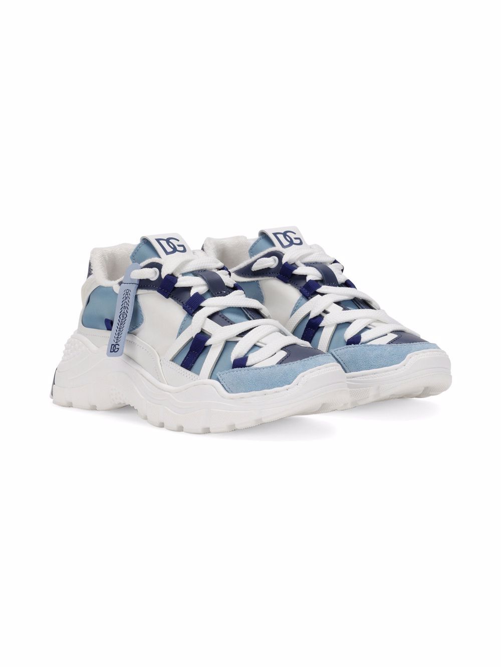 Dolce & Gabbana Kids Airmaster panelled sneakers - Blue von Dolce & Gabbana Kids