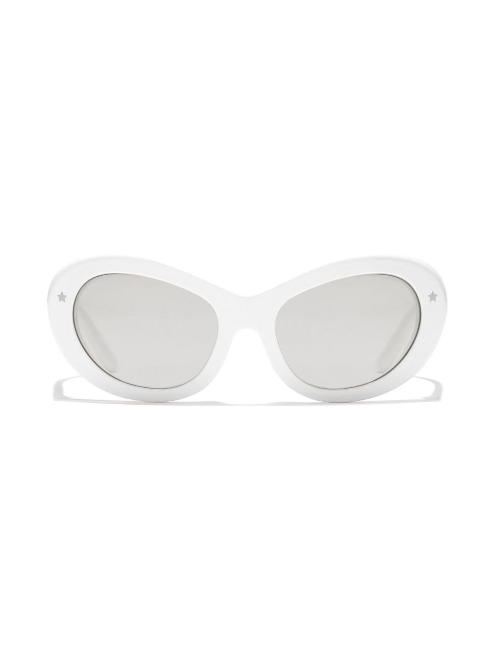 Dolce & Gabbana Kids DG Crossed oval-frame sunglasses - White von Dolce & Gabbana Kids