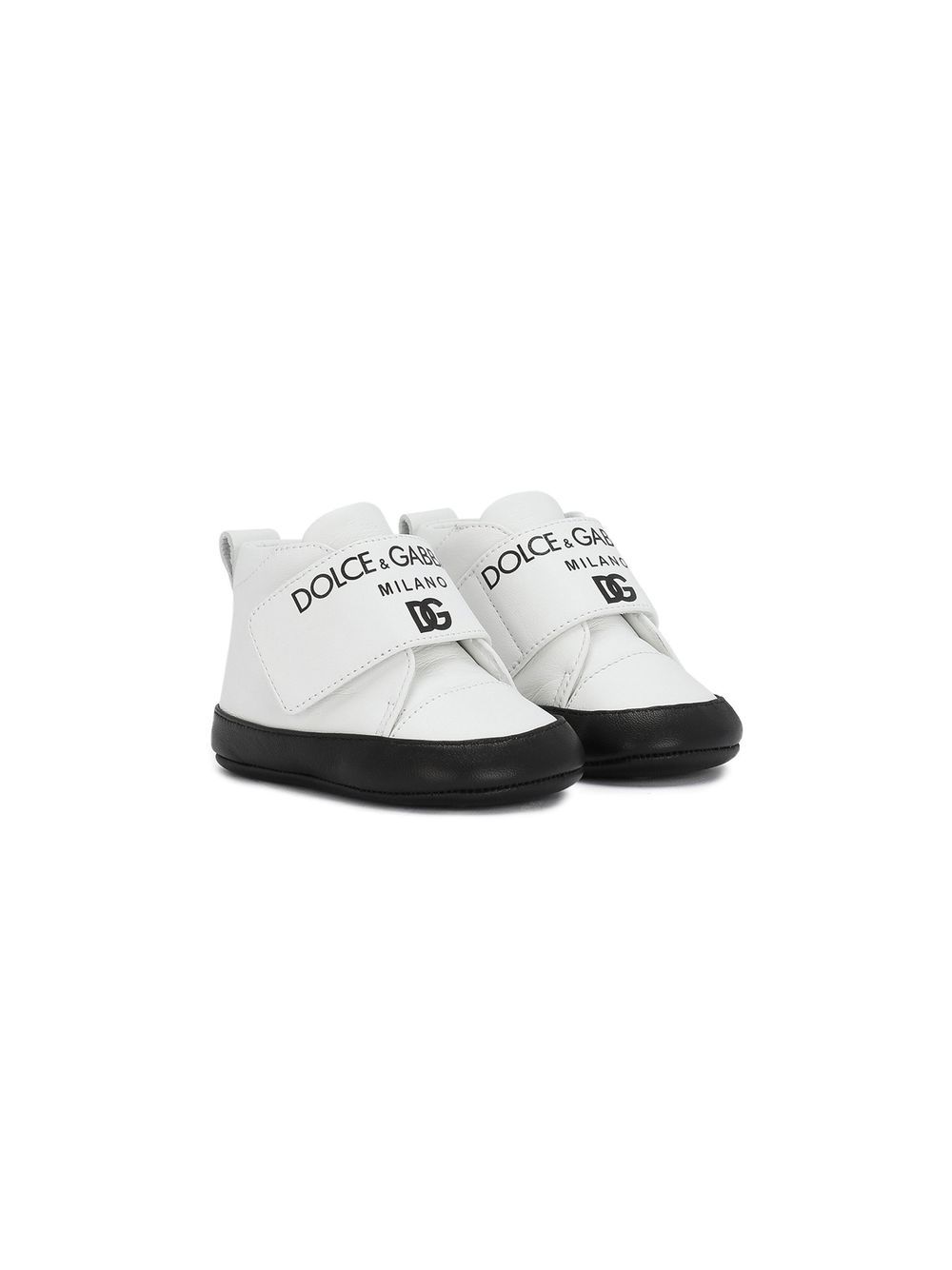 Dolce & Gabbana Kids DG Milano leather sneakers - White von Dolce & Gabbana Kids