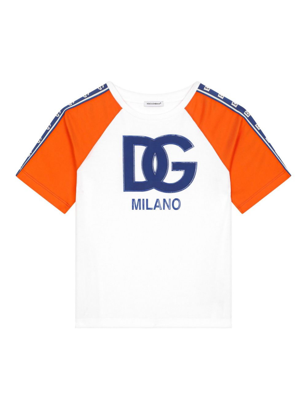 Dolce & Gabbana Kids DG Milano logo T-shirt - White von Dolce & Gabbana Kids