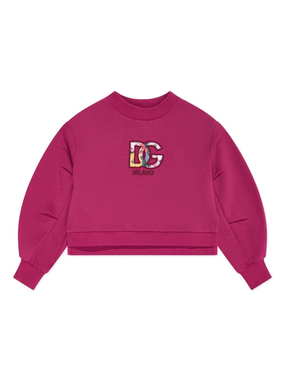 Dolce & Gabbana Kids DG-appliqué sweatshirt - Pink von Dolce & Gabbana Kids