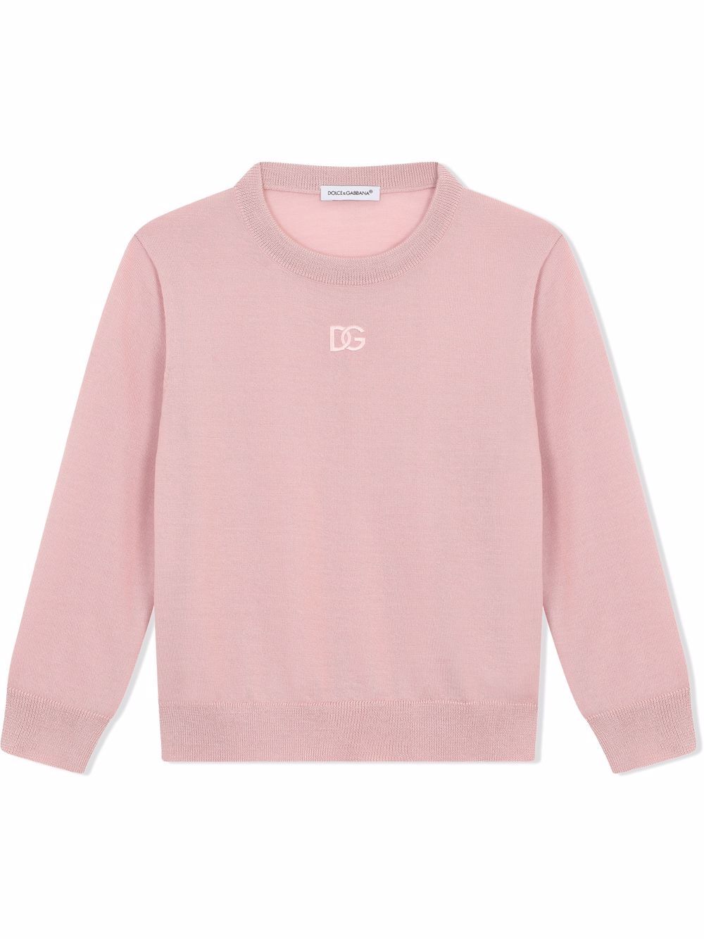 Dolce & Gabbana Kids DG-logo cashmere jumper - Purple von Dolce & Gabbana Kids