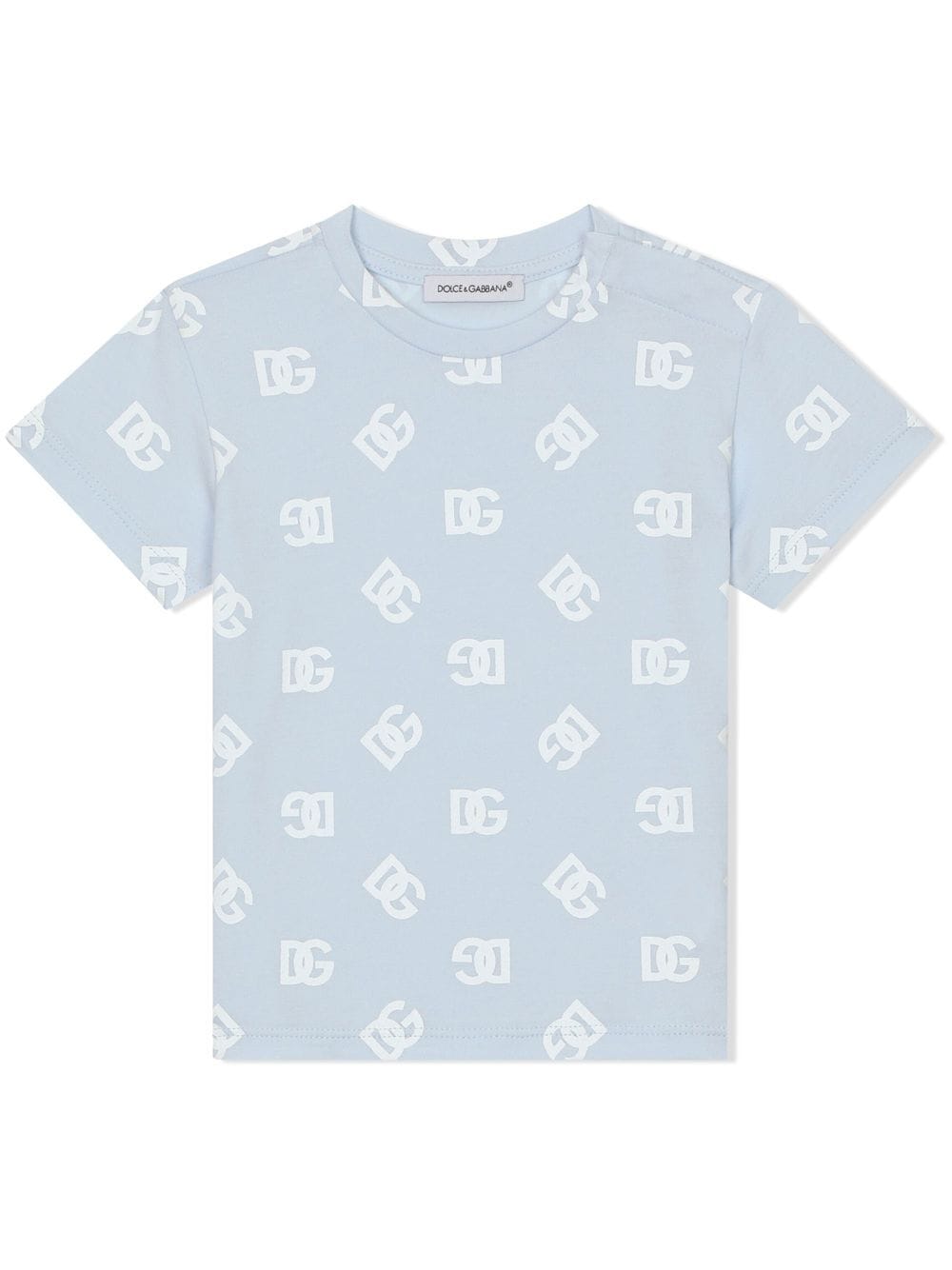 Dolce & Gabbana Kids DG-logo cotton T-shirt - Blue von Dolce & Gabbana Kids