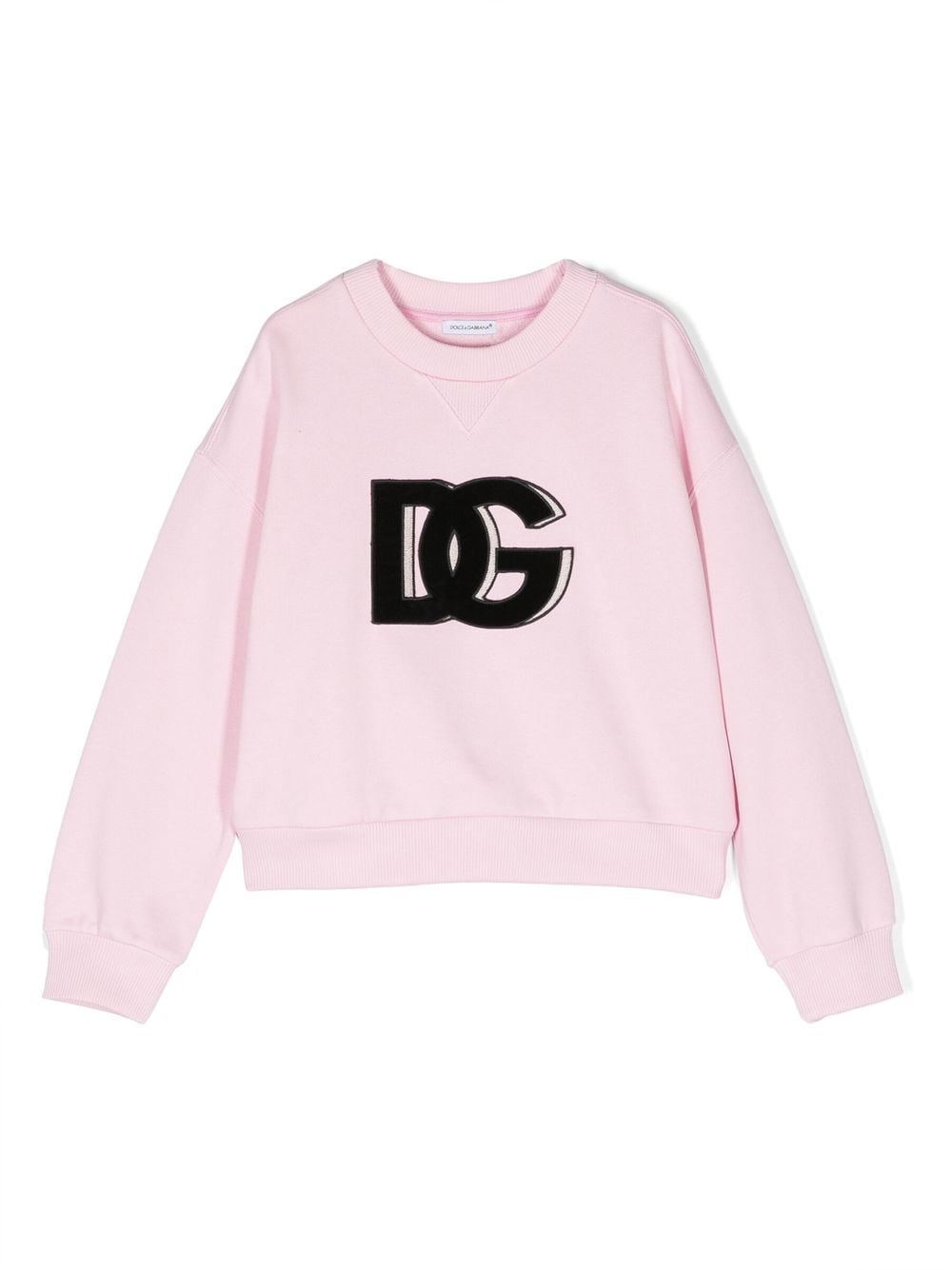 Dolce & Gabbana Kids DG-logo cotton sweatshirt - Pink von Dolce & Gabbana Kids