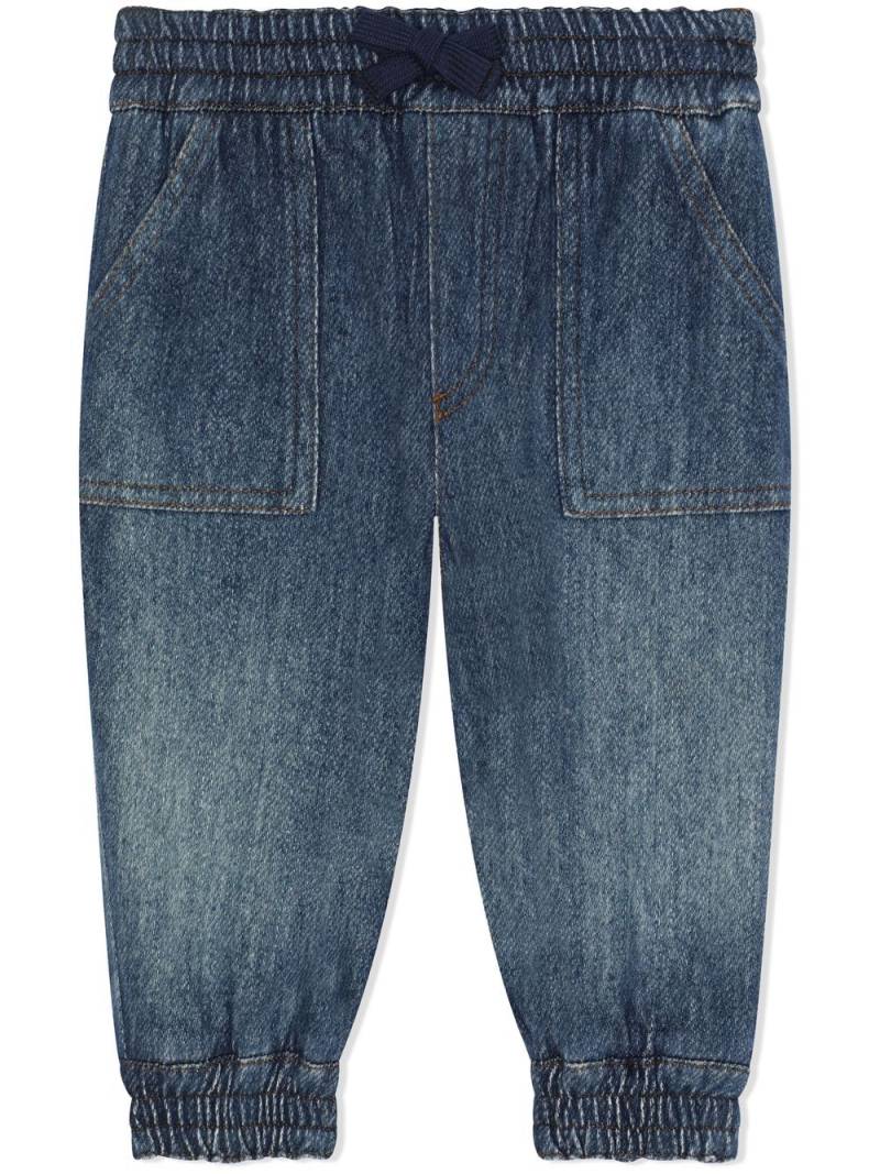 Dolce & Gabbana Kids DG-logo denim track pants - Blue von Dolce & Gabbana Kids