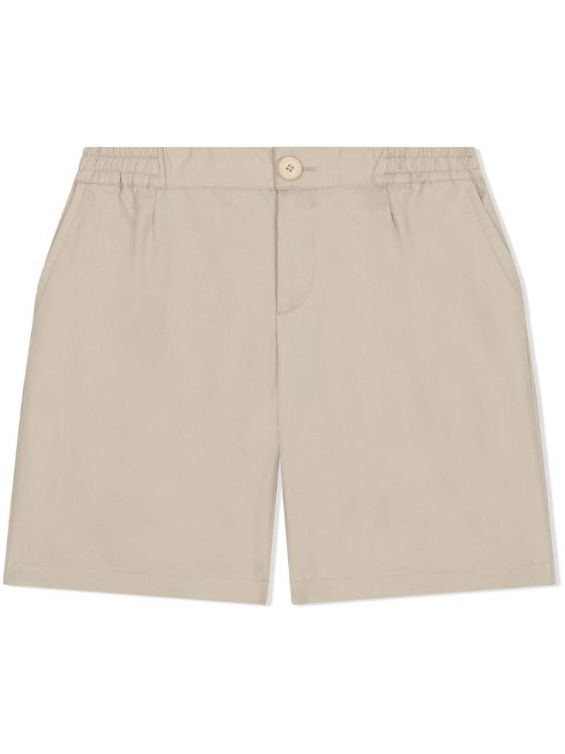 Dolce & Gabbana Kids DG-logo embroidered shorts - Neutrals von Dolce & Gabbana Kids