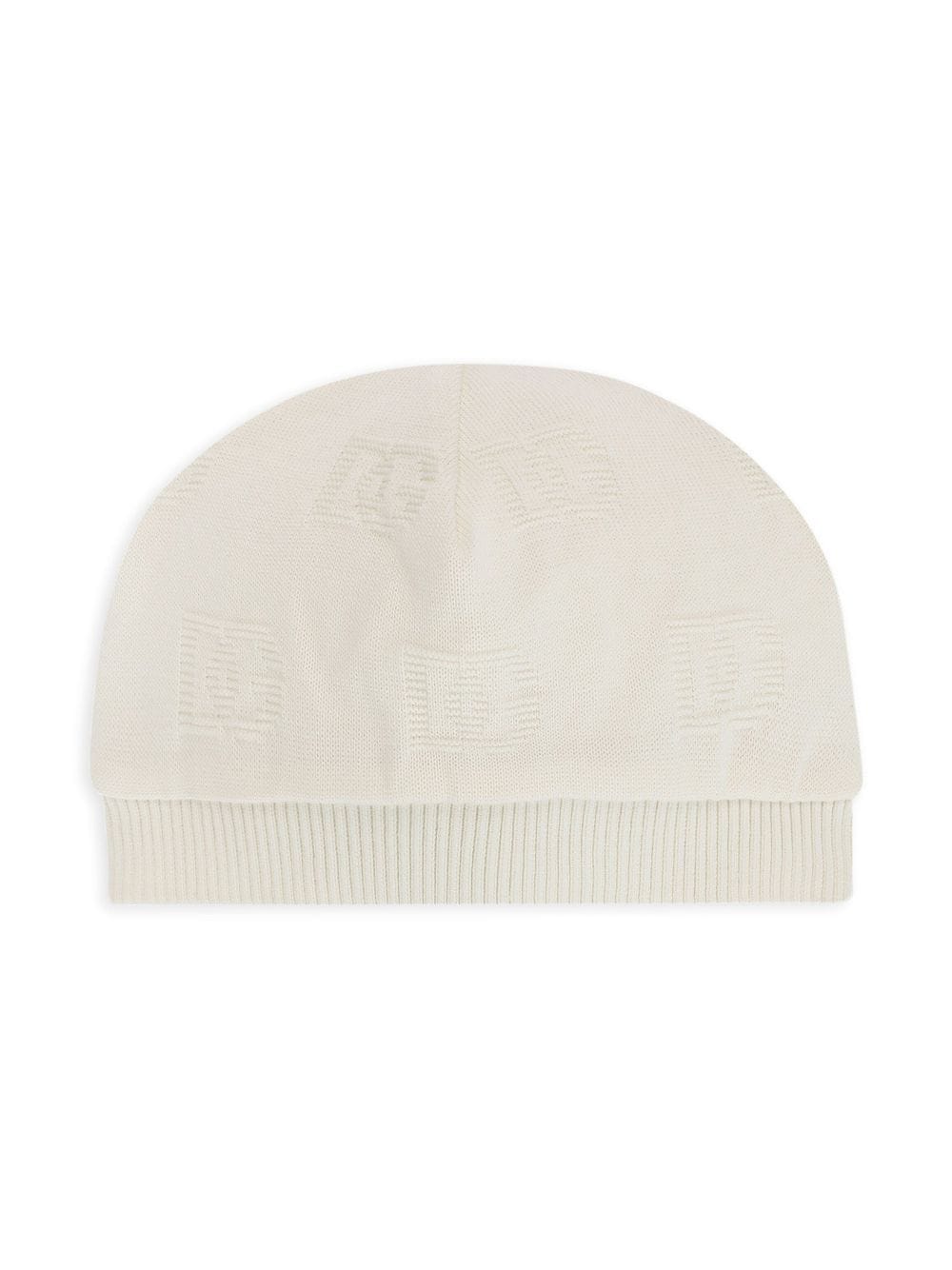 Dolce & Gabbana Kids DG-logo jacquard beanie - White von Dolce & Gabbana Kids