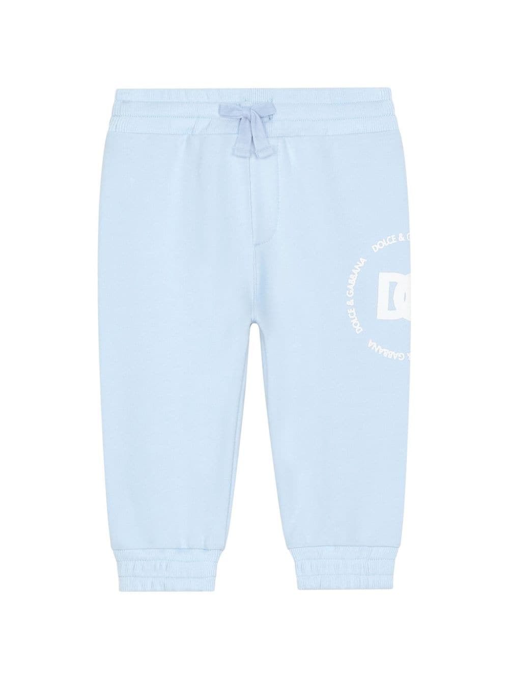 Dolce & Gabbana Kids DG logo-print jersey track pants - Blue von Dolce & Gabbana Kids