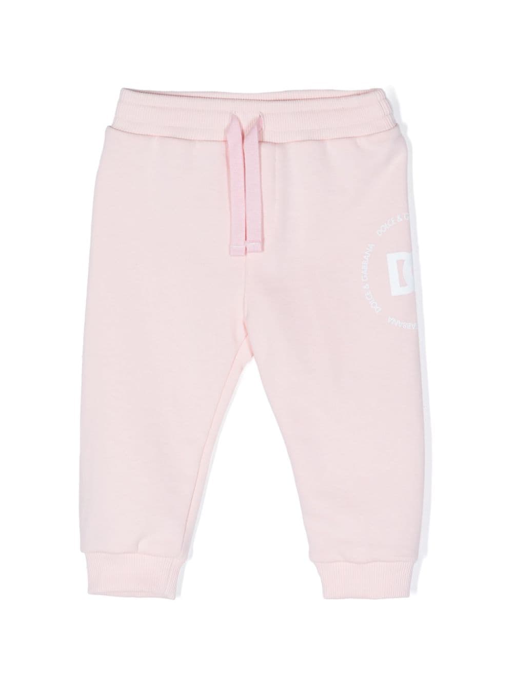 Dolce & Gabbana Kids DG logo-print jersey track pants - Pink von Dolce & Gabbana Kids