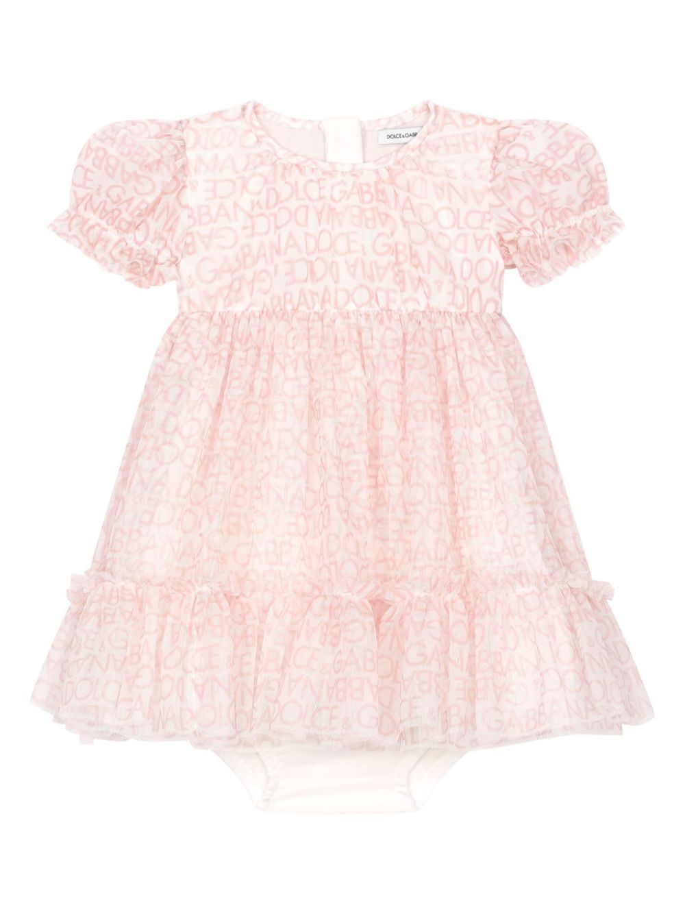 Dolce & Gabbana Kids DG logo-print tulle dress - Pink von Dolce & Gabbana Kids