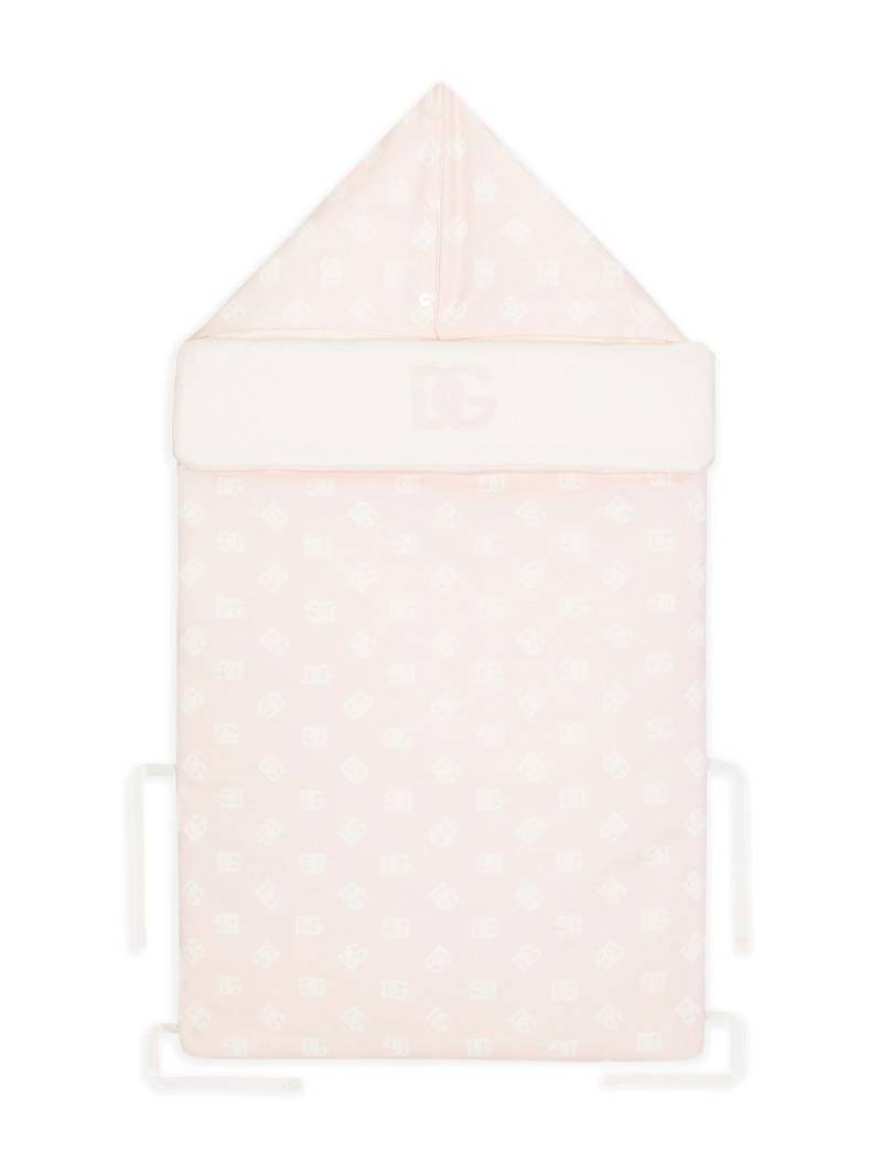 Dolce & Gabbana Kids DG-logo sleeping bag - Pink von Dolce & Gabbana Kids