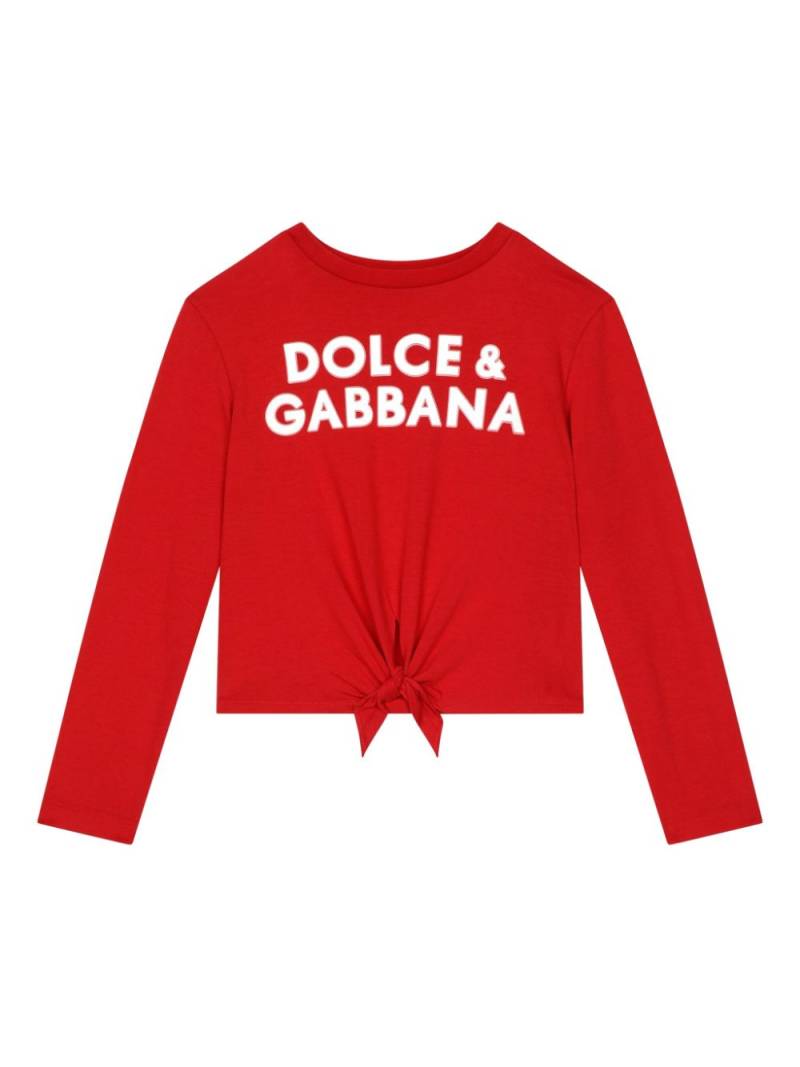 Dolce & Gabbana Kids DG logo t-shirt - Red von Dolce & Gabbana Kids