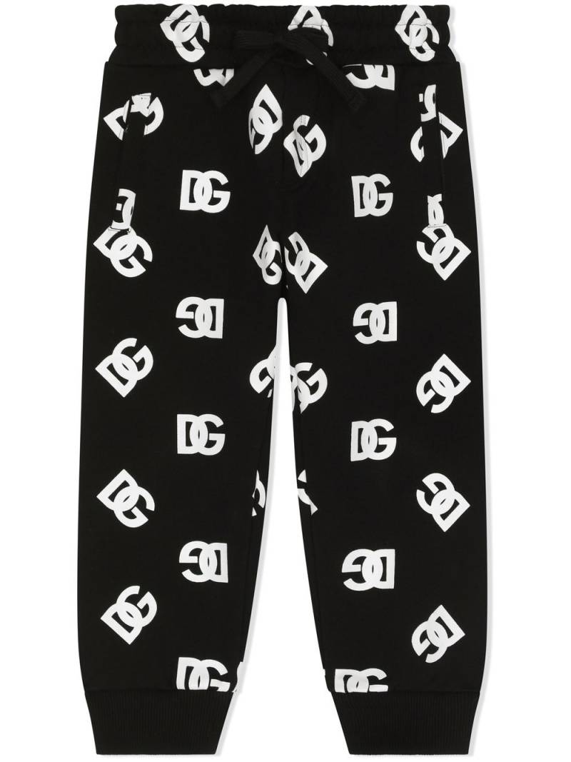 Dolce & Gabbana Kids DG-logo track pants - Black von Dolce & Gabbana Kids