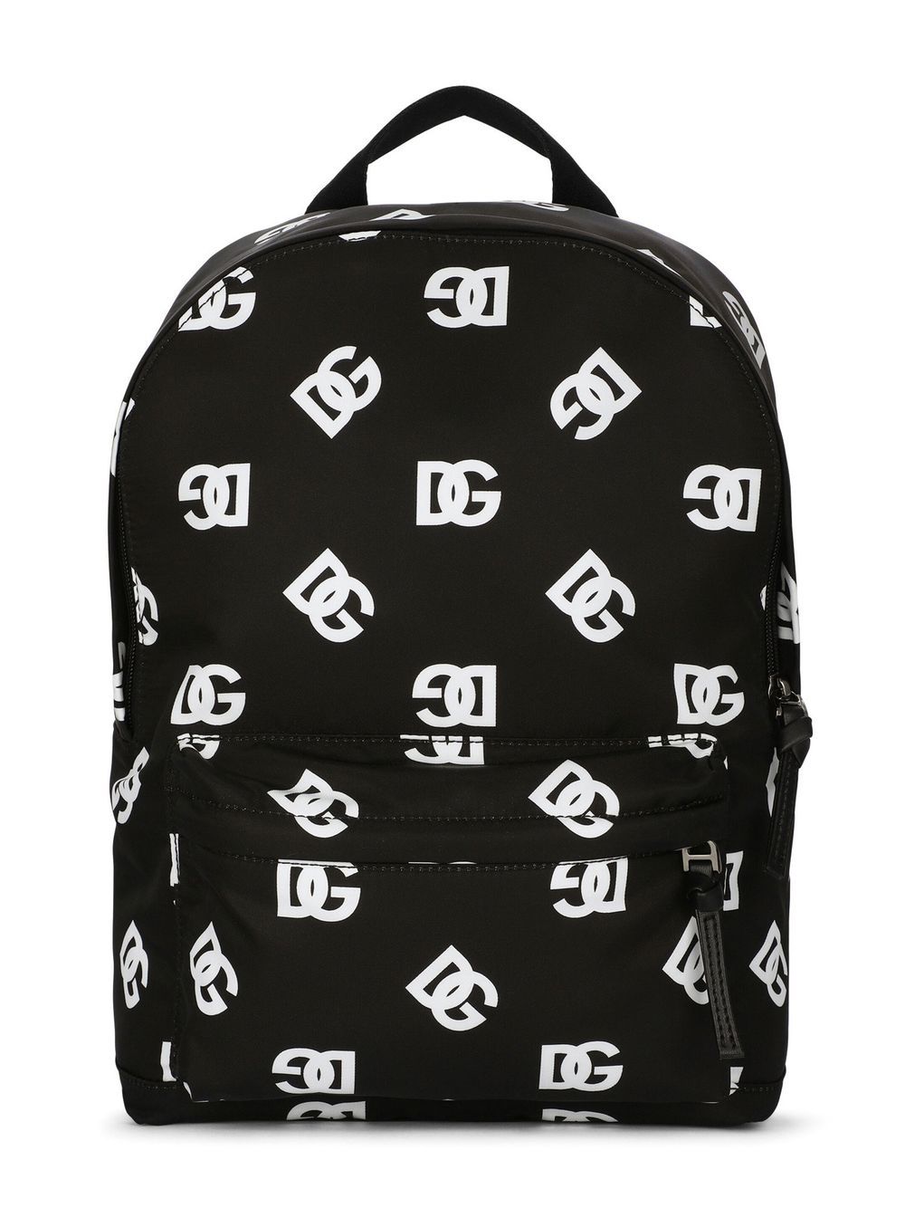 Dolce & Gabbana Kids DG-logo zip-up backpack - Black von Dolce & Gabbana Kids