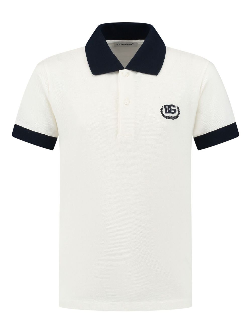 Dolce & Gabbana Kids DG polo shirt - White von Dolce & Gabbana Kids