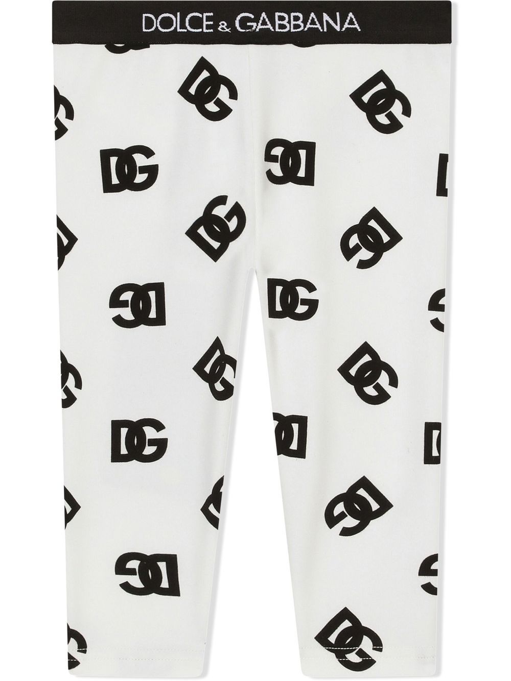 Dolce & Gabbana Kids Interlock logo-print leggings - White von Dolce & Gabbana Kids