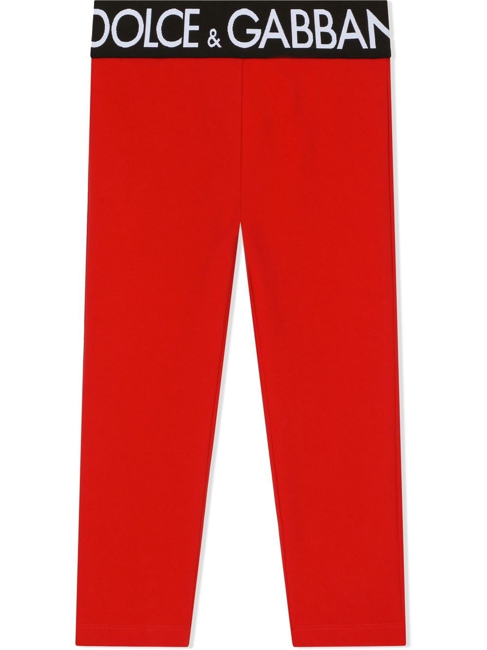 Dolce & Gabbana Kids Interlock logo-waistband leggings - Red von Dolce & Gabbana Kids