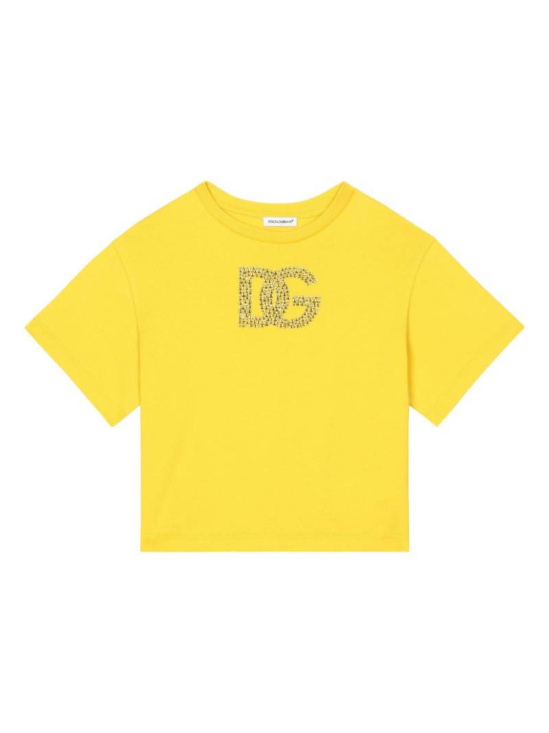 Dolce & Gabbana Kids Lemon cotton t-shirt - Yellow von Dolce & Gabbana Kids