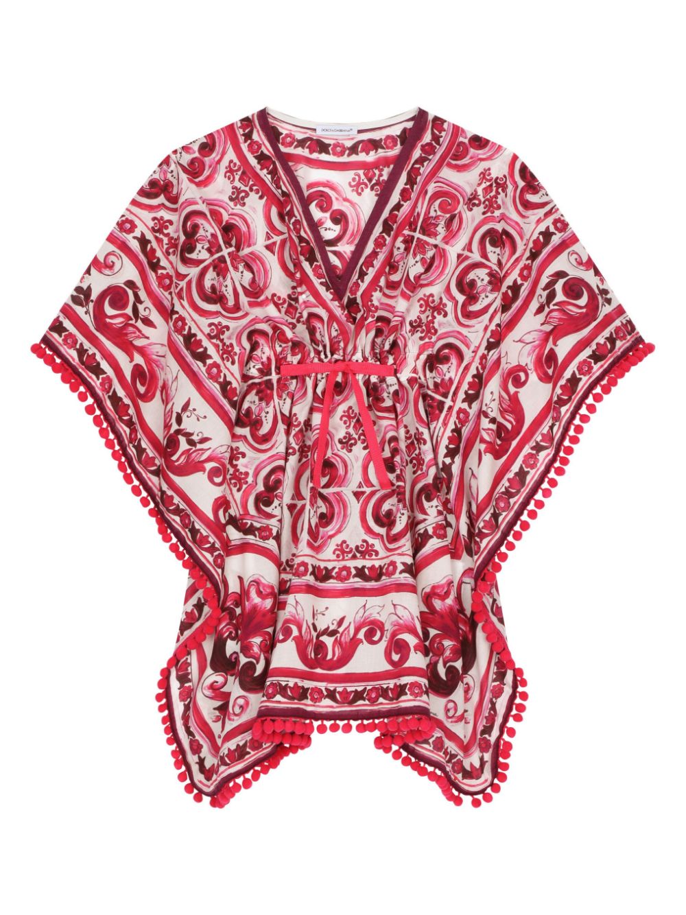 Dolce & Gabbana Kids Majolica-print cotton kaftan - Pink von Dolce & Gabbana Kids