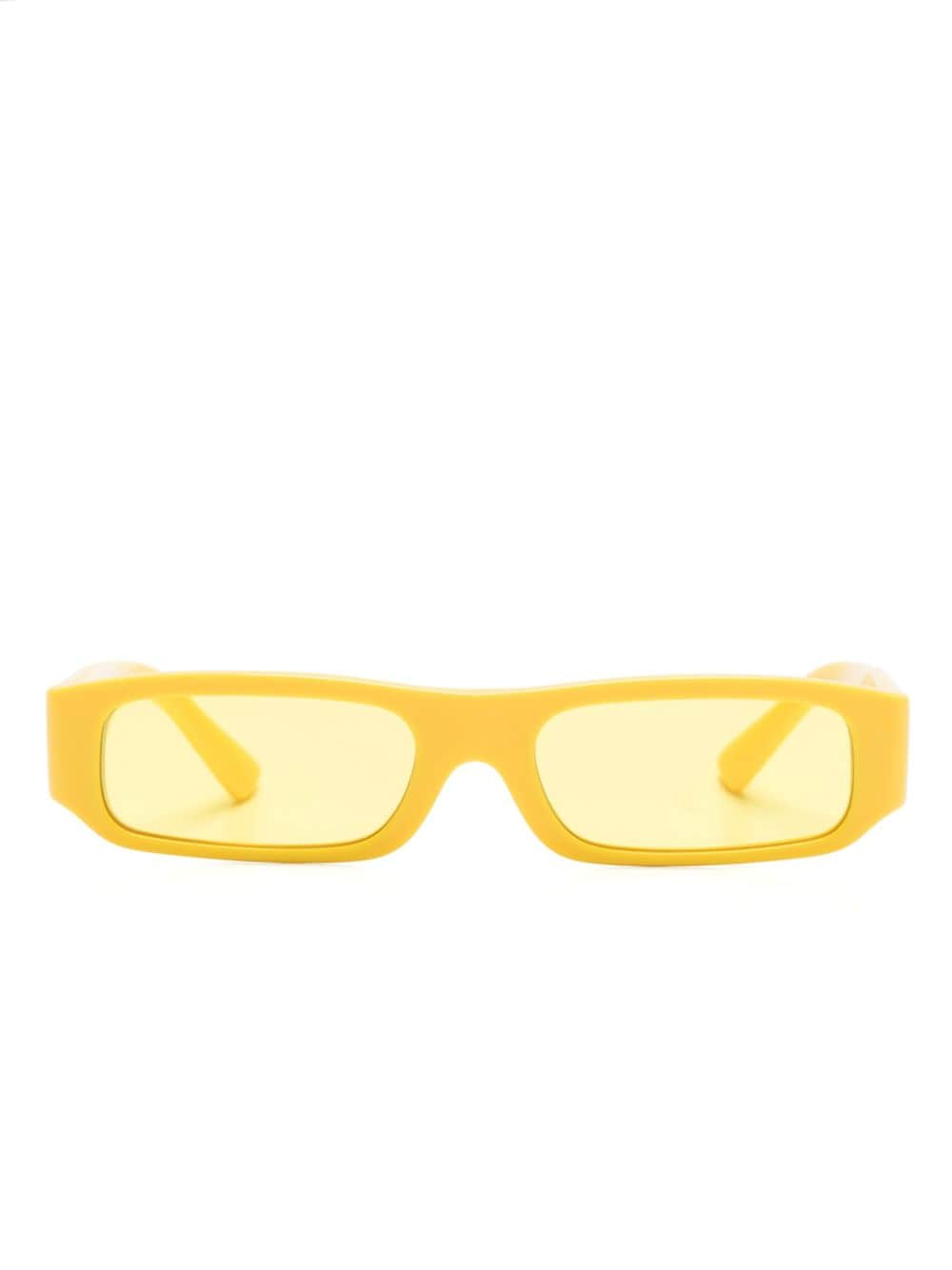 Dolce & Gabbana Kids Mini Me rectangle-frame sunglasses - Yellow von Dolce & Gabbana Kids