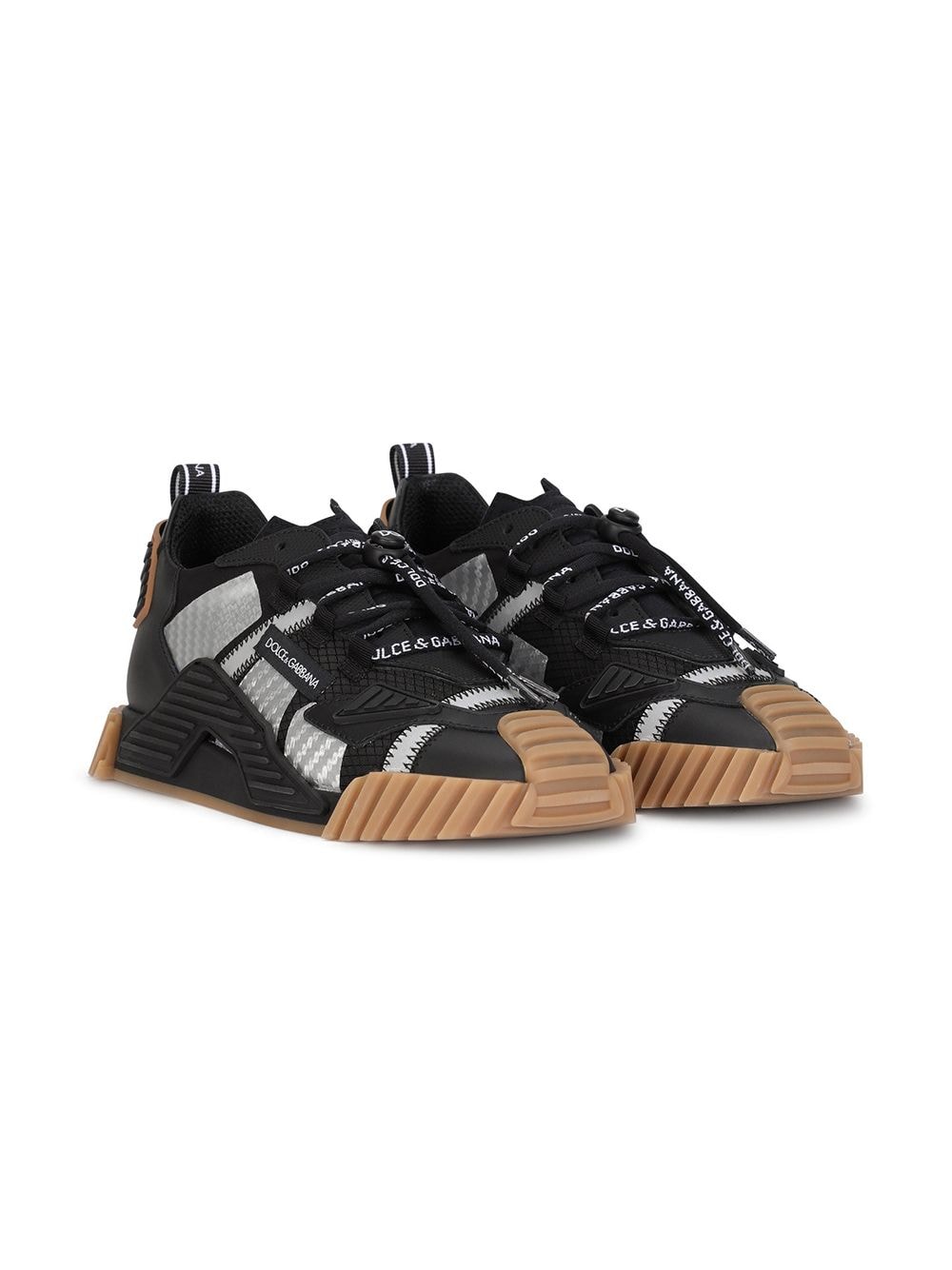 Dolce & Gabbana Kids NS1 panelled sneakers - Black von Dolce & Gabbana Kids