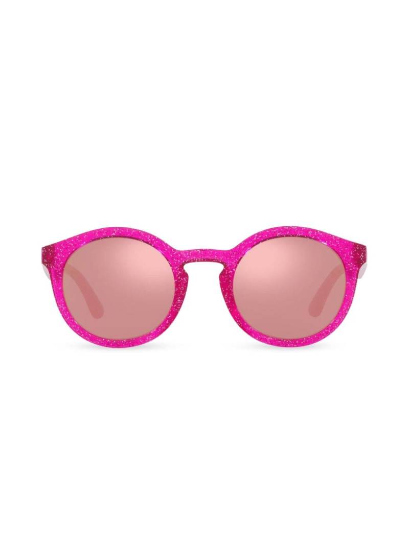 Dolce & Gabbana Kids New Pattern round-frame sunglasses - Pink von Dolce & Gabbana Kids